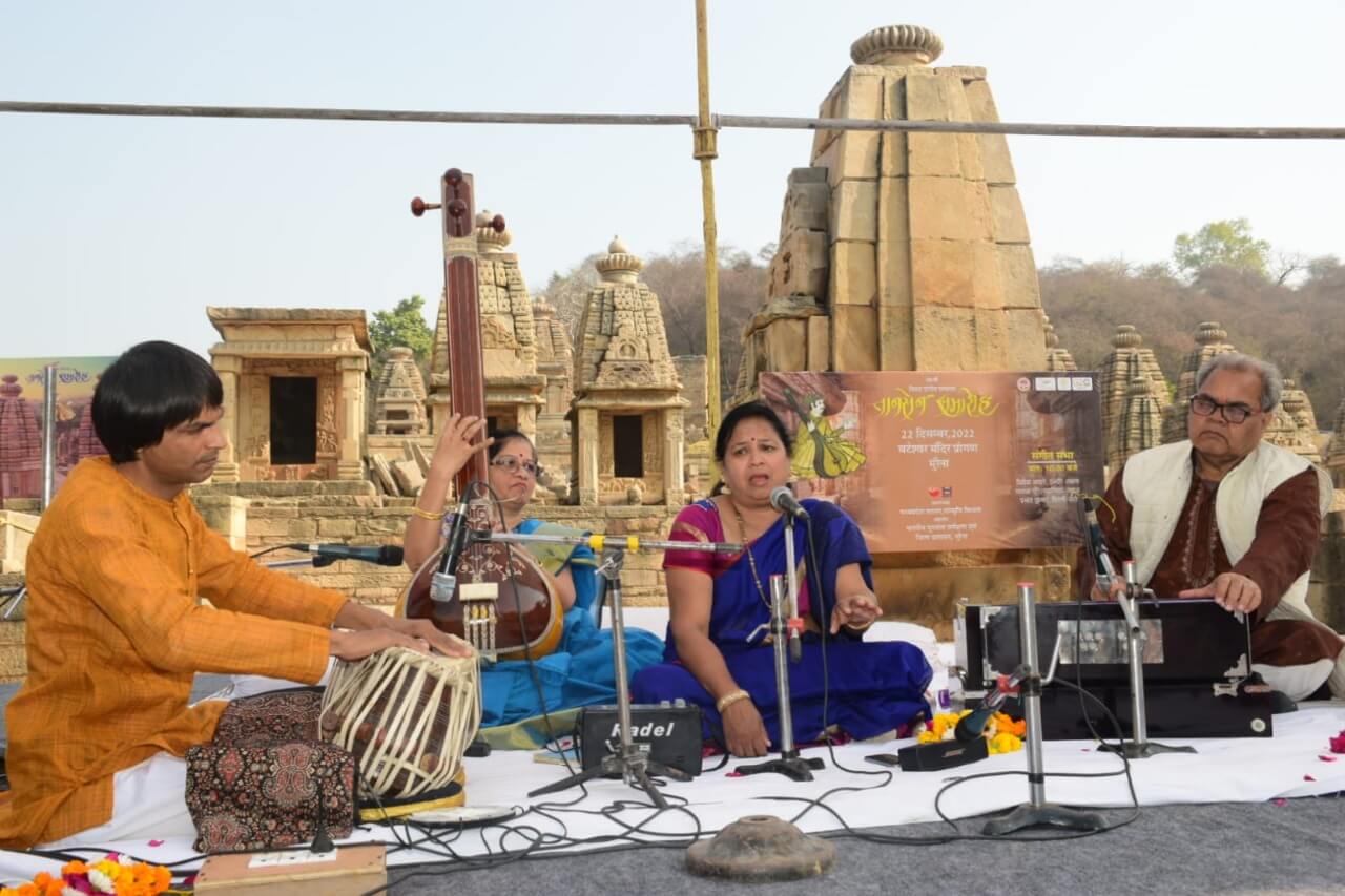 तानसेन समारोह2022-बटेश्वर की शिव वीथिका में स्वरों का मेला लगा,प्रसिद्ध ऐतिहासिक एवं पर्यटन स्थल बटेश्वर में भी शास्त्रीय संगीत के स्वर गूंजे