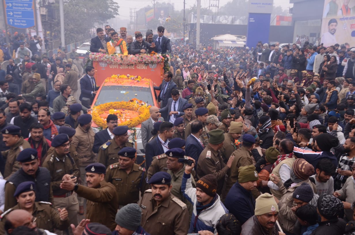 ग्वालियर में मुख्यमंत्री डॉ. मोहन यादव ने निकाली “जन आभार यात्रा”