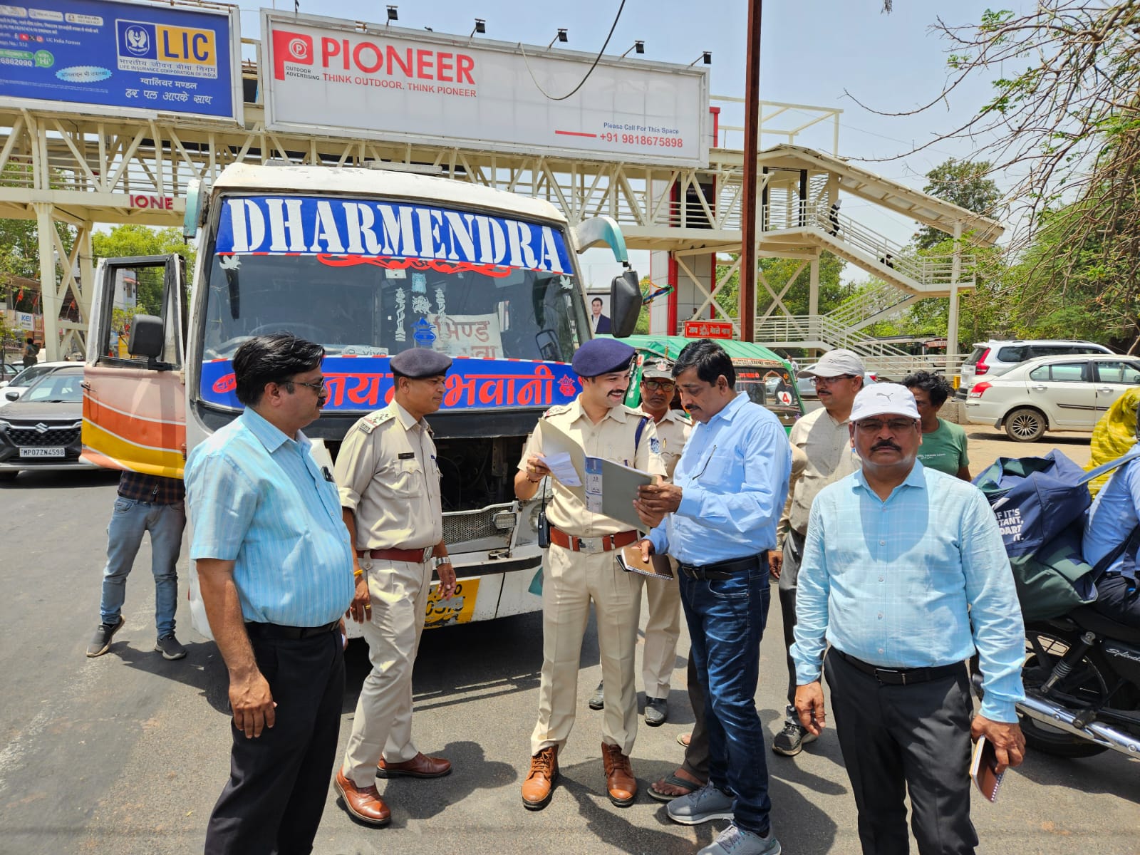 सोमवार को ग्वालियर में 20 वाहनों से वसूला 2 लाख 31 हजार से अधिक जुर्माना