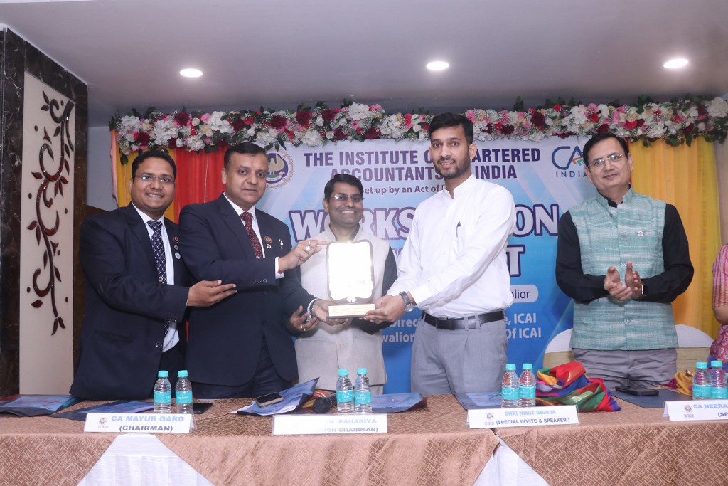 सीए की ग्वालियर ब्रांच ने टैक्स ऑडिट रिपोर्टिंग पर किया कार्यशाला का सफल आयोजन