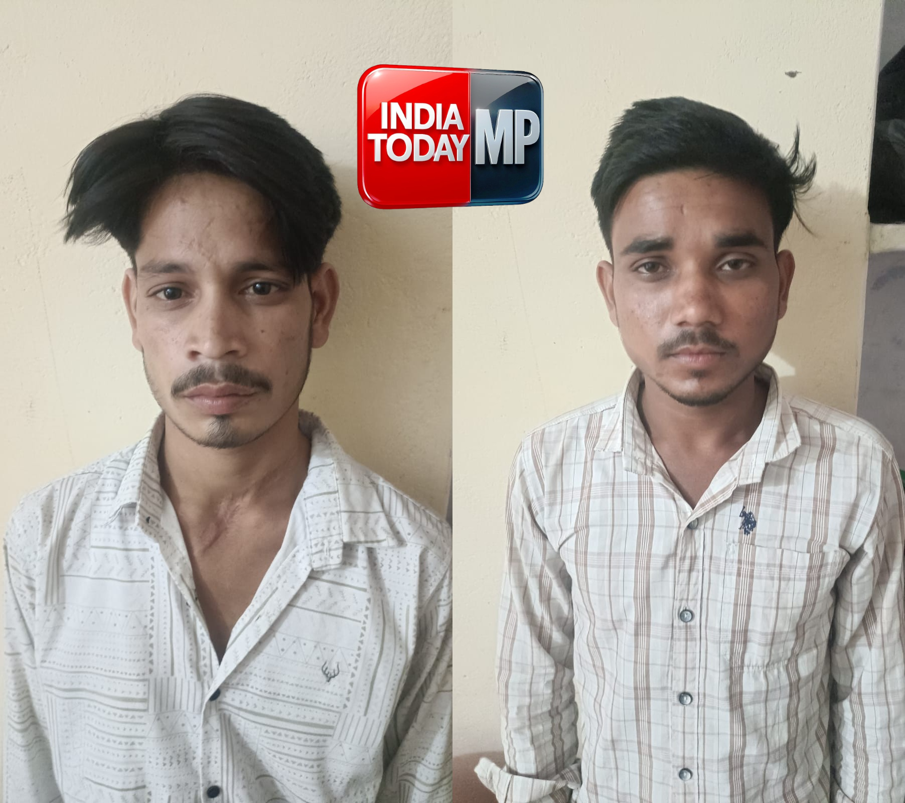 गाड़ी टकराने के विवाद में रंगदारी दिखाने हवाई फायर से फैलाई थी दहशत,माधौगंज थाना पुलिस ने फरार दो आरोपी पकड़े